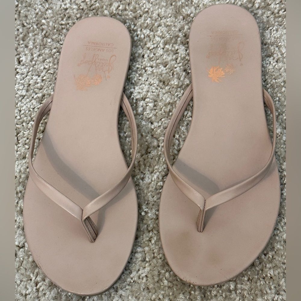 Jellypop Los Angeles Beige Thin Flip Flops Women’s